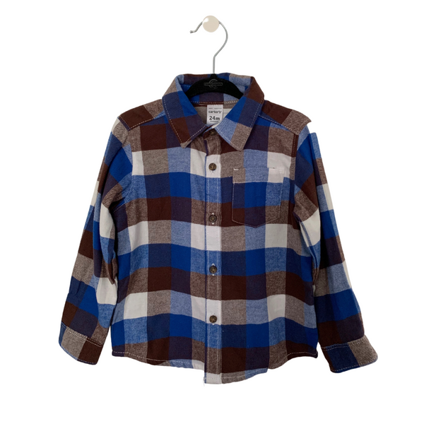 Carters flannel shirt 24m