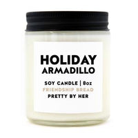 Holiday Armadillo Candle