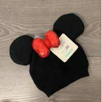 Minnie Mouse knit hat 6-12m